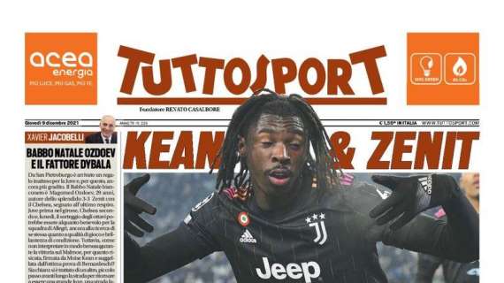 PRIMA PAGINA - Tuttosport: "Napoli, Lazio, Roma: missione ottavi"