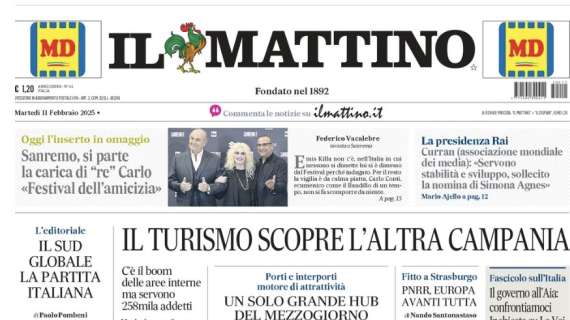 Il Mattino: "Le spine di Conte: dietro Lukaku il vuoto"