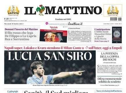 Il Mattino: "Luci a San Siro"