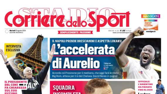 Corriere dello Sport: "L'accelerata di Aurelio"