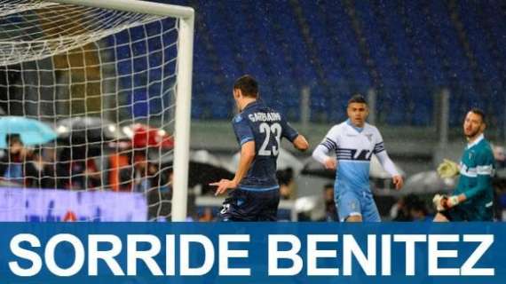 FOTO - Il Napoli ferma la Lazio all'Olimpico, Tuttosport titola: "Sorride Benitez"
