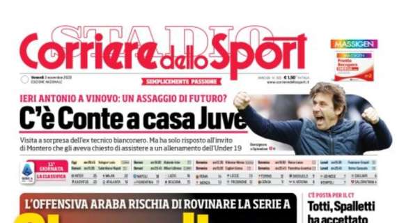 PRIMA PAGINA - Corriere dello Sport: “C’è Conte a casa Juve”