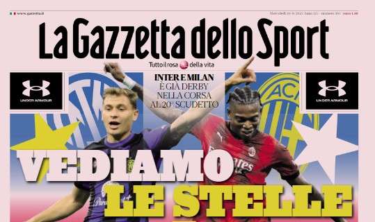 PRIMA PAGINA - Gazzetta su Napoli-Lazio: “I nuovi jolly”