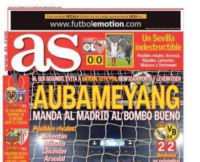 Real possibile avversario del Napoli, in Spagna festeggiano: "Aubameyang lo manda all'urna buona"