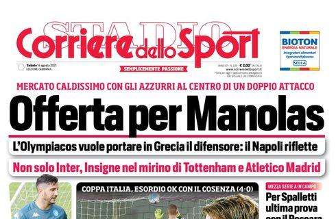 PRIMA PAGINA - Cds Campania: “Offerta per Manolas. Su Insigne Tottenham e Atletico”