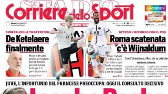 PRIMA PAGINA - CdS: “Balotelli frena il Napoli"