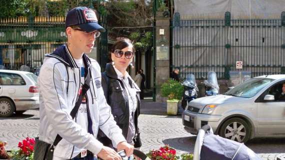 Mattinata di relax per la famiglia Hamsik
