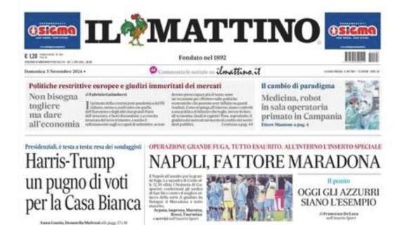 Il Mattino: "Napoli, fattore Maradona"