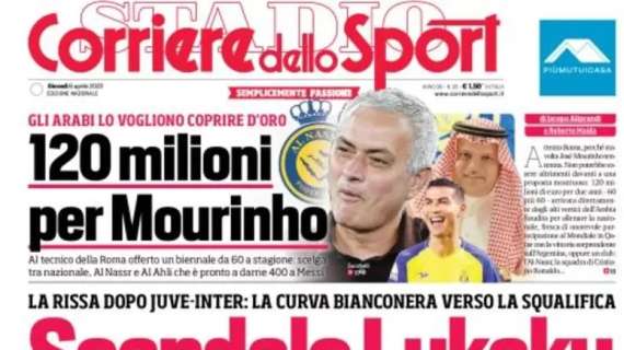 PRIMA PAGINA - Corriere dello Sport: "Scandalo Lukaku"