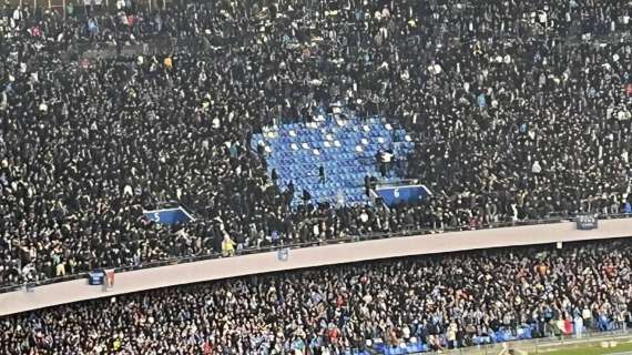 FOTO - Continua la protesta Ultrà: piccolo spazio in Curva B vuoto