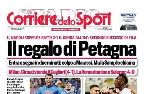 PRIMA PAGINA - CdS Campania: "Il regalo di Petagna"