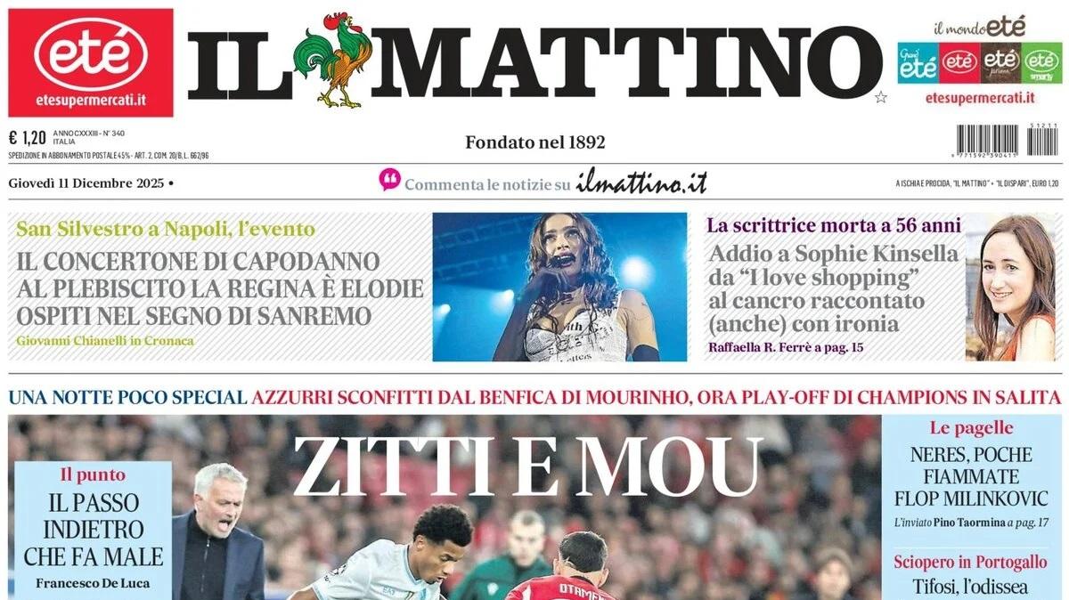 Il Mattino: "Zitti e Mou"
