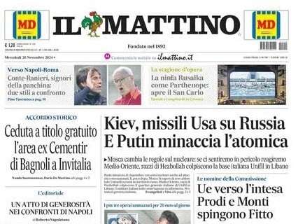 Il Mattino: “Stili a confronto: Ranieri e Conte, signori della panchina”