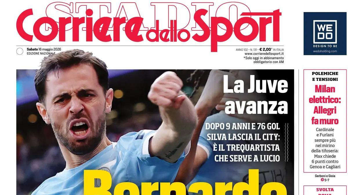 Il Napoli a Pisa, Corriere dello Sport-Stadio: "Conte mai terzo in Serie A"