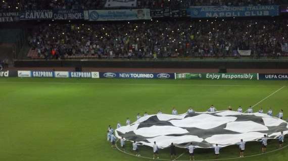 Napoli-Benfica, biglietti in vendita da domani! Curve a 40 euro, Distinti a 50, prelazione agli abbonati e vendita on line