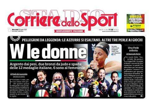 PRIMA PAGINA - CdS Campania: "Fabian al centro"