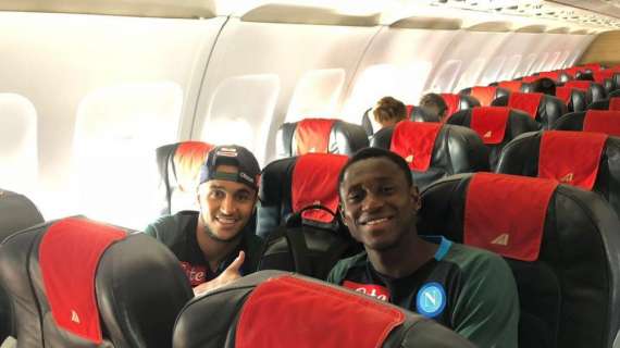 FOTO - Azzurri in viaggio dopo il ritiro di Dimaro, la SSC Napoli: "Ancora grazie, Trentino!"