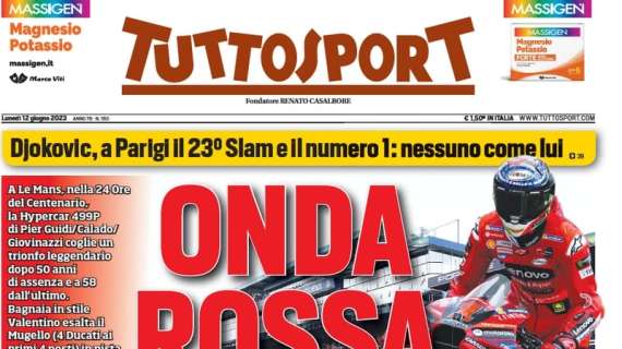 PRIMA PAGINA – Tuttosport: “Parisi, Mazzocchi, Missori: Juve, 3 nuove frecce tricolori”