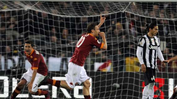 Roma-Juve 1-0, Totti stende i bianconeri! Il Napoli domani può avvicinare la vetta!