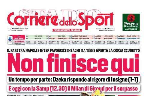 PRIMA PAGINA - Per il Corriere dello Sport lotta-scudetto aperta: “Non finisce qui”