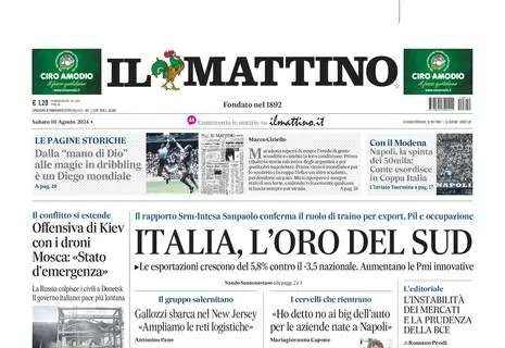 Il Mattino: "Napoli, la spinta dei 50mila: Conte esordisce in Coppa Italia"