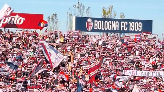 Rinvio Bologna-Milan, lo striscione di risposta della curva rossoblù