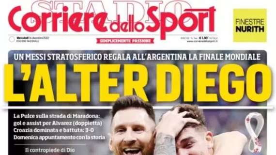 PRIMA PAGINA - Corriere dello Sport: "L'alter Diego"