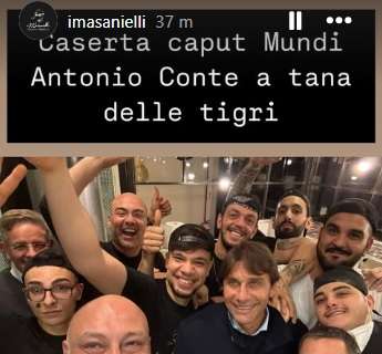 Una pizza prima della Coppa Italia: Conte a cena da "I Masanielli' a Caserta