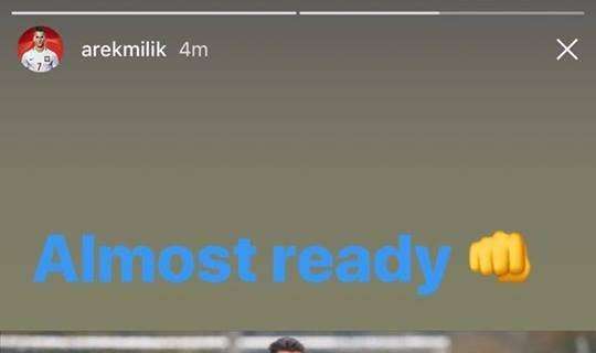 FOTO - MIlik sta tornando e avverte tutti su Instagram con un messaggio: "Quasi pronto"