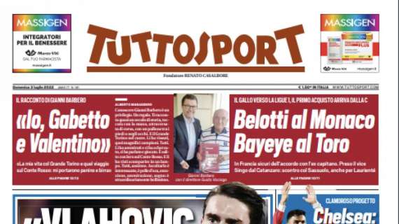 PRIMA PAGINA - Tuttosport: "Vlahovic meglio di Haaland"