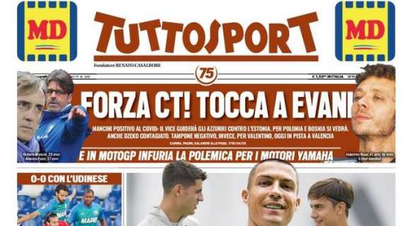 PRIMA PAGINA - Tuttosport: "Lukaku, rabbia Inter contro il Belgio"