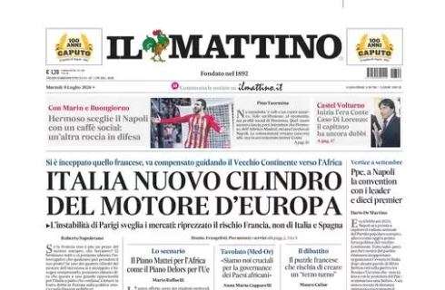 Il Mattino: "Hermoso sceglie il Napoli con un caffè social: un'altra roccia in difesa"