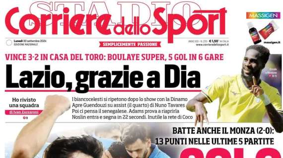 Corriere dello Sport: "Solo Conte: Napoli al comando dopo 483 giorni"