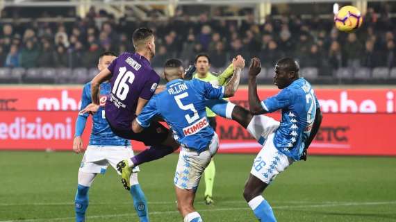 RILEGGI LIVE - Fiorentina-Napoli 0-0: gli azzurri non trovano la via del gol, Mertens e Milik sbattono contro Lafont