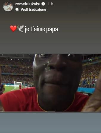 “Ti amo", la nuova dedica di Lukaku al papà scomparso