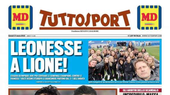PRIMA PAGINA - Tuttosport: "Derby d'Italia"