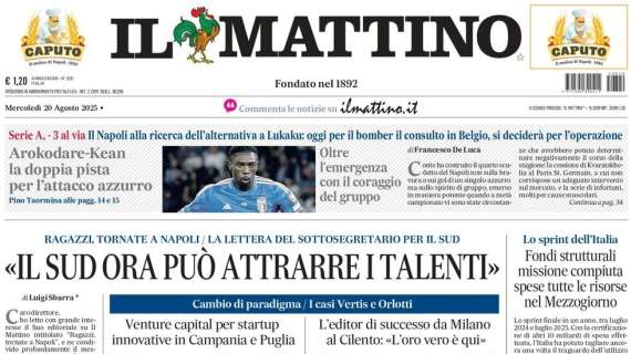 Il Mattino: "Arokodare-Kean, la doppia pista per l'attacco azzurro"
