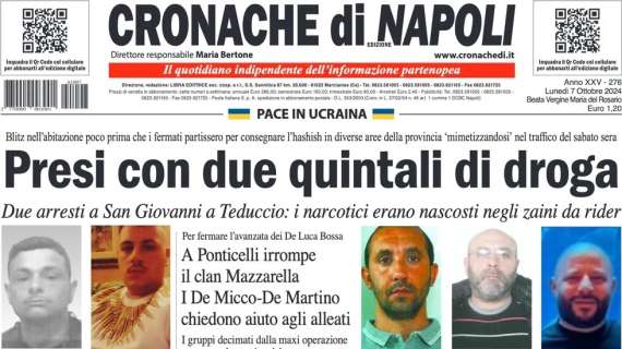 Cronache di Napoli: "Napoli comanda, ora i big match per capire se è da scudetto"