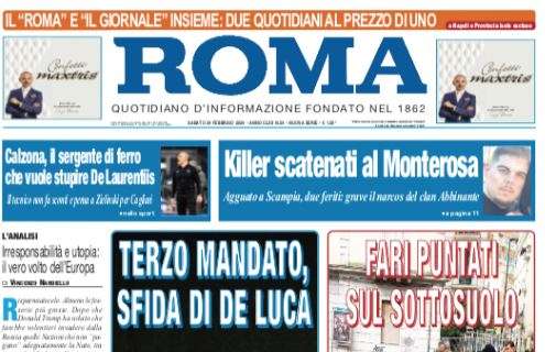 PRIMA PAGINA - Il Roma: "Calzona, il sergente di ferro che vuole stupire ADL"