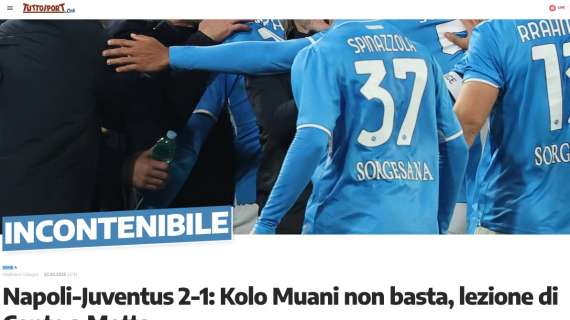 Tuttosport ammette: "Lezione di Conte! Motta non legge la gara ed i cambi"