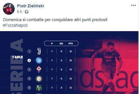 FOTO - Zielinski suona la carica: "Domenica si combatte per altri punti preziosi!"