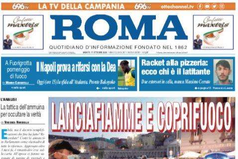 PRIMA PAGINA - Il Roma in taglio alto: "Il Napoli prova a rifarsi con la Dea"
