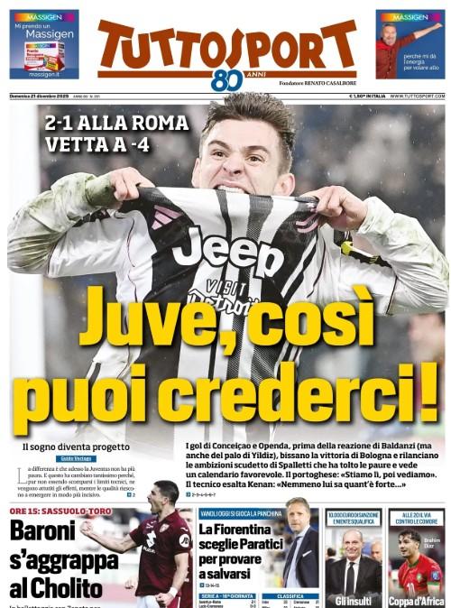 Tuttosport: "Gli insulti a Oriali. Allegri, solo una multa"