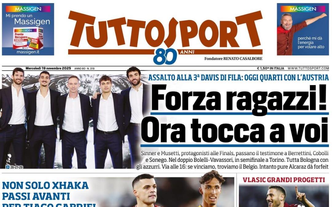 L'apertura di Tuttosport: "Juve, shopping scudetto"