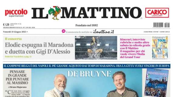 Il Mattino: “De Bruyne: obiettivo Champions”