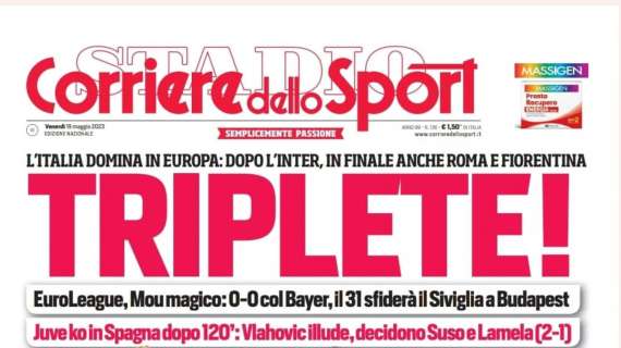 PRIMA PAGINA - Corriere dello Sport: "De Laurentiis e Spalletti, prove d'addio"