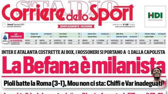 PRIMA PAGINA - CdS: "Un Napoli decimato mette paura alla Juve"