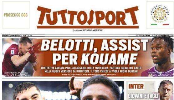 PRIMA PAGINA - Tuttosport titola: "Milan-Juve, senza tregua"