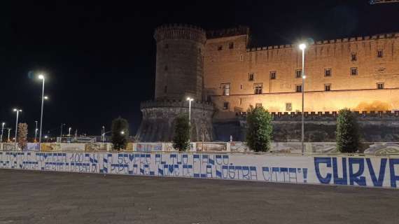 Compleanno Napoli, mega striscione Curva A: "A difesa di un popolo nel nome della sua città!"