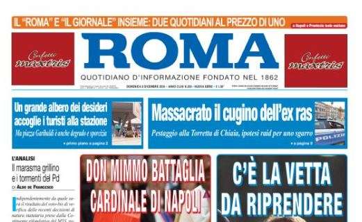 Il Roma: “Napoli chiamato al riscatto per riprendere la vetta”